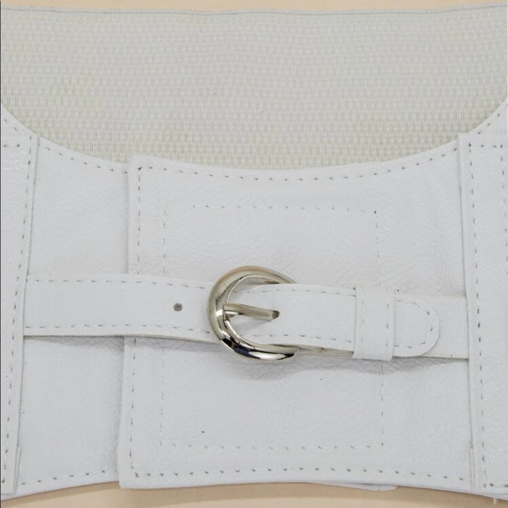 Faux Leather Single Buckle Suspender Belt - Picture 3 of 4